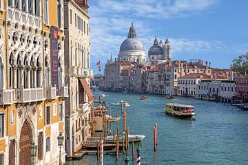 Venetië - Canal Grande met uitzicht op de Basilica di Santa Maria della Salute van t.ART