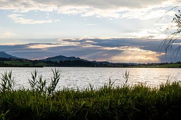 Zonsondergang Zuid Duitsland Knopfensee van Marly De Kok