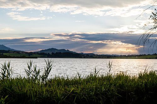 Zonsondergang Zuid Duitsland Knopfensee