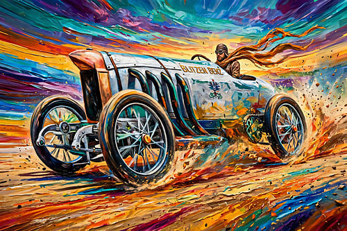 Blitzen-Benz 200 pk surrealistisch
