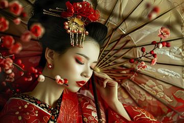 picturesque Japan Geisha by Egon Zitter