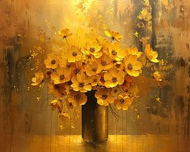 Herbststillleben Gold von Kunst Laune