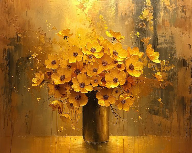 Autumn Still Life Gold by Art Whims