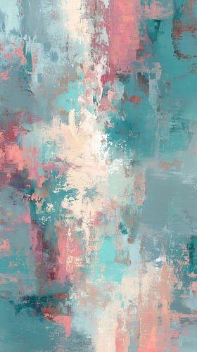 Turquoise | Turquoise Pink Streaks by Modern Collection