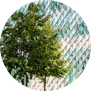 Glazen gevel bij Futurium Berlijn