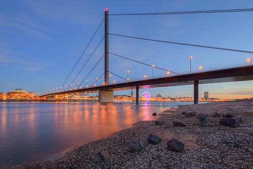 Oberkasseler bridge in Dusseldorf