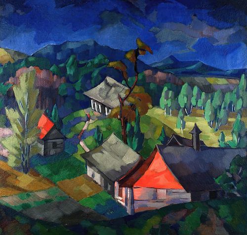 Konrad Mägi - Landschap van Saadjärv