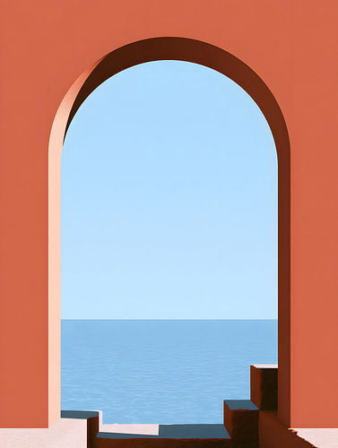 Uitzicht op de mediterrane boog