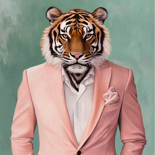 Tijger in pak: stijlvol en wild