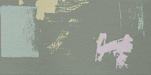 Abstracte minimalistische kunst in Wild Wonder Flexa kleuren II