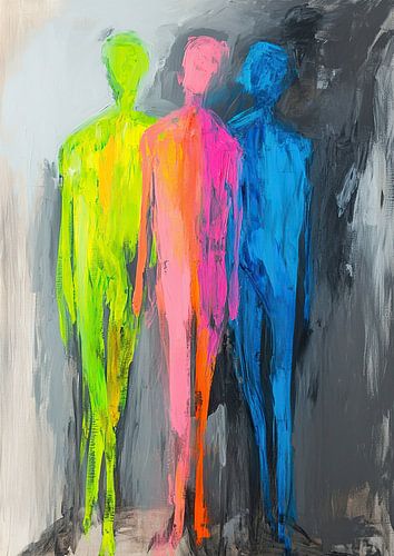 Des gens hauts en couleur