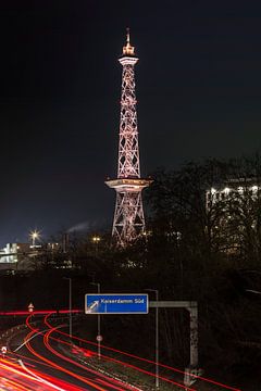 BERLIN Radio Tower Nightscape by Melanie Viola