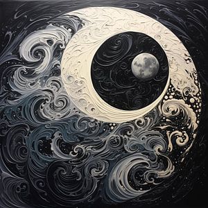 Der Mond durch kreative Augen