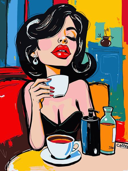 Frau und Kaffee von bob rendy
