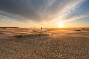 Sonnenuntergang am Strand von Zeeland