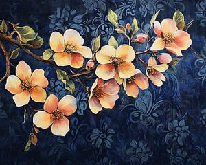 Goldene Blume Schwimmer