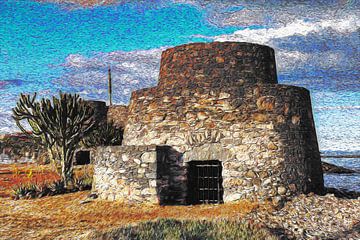 Hornos De Cal De La Guirra (Lanzarote) | Van-Gogh-Stil von Peter Balan