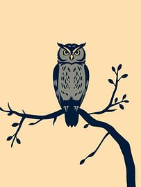 Owl Illustration by rendyokt rendy