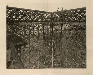 Fertigstellung der ersten Etage des Eiffelturms - Gustave Eiffel, 1888