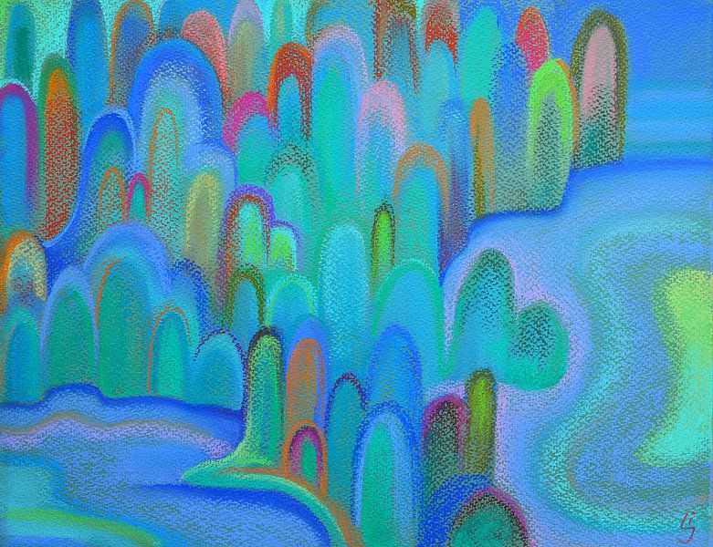 Blaue Seen von Julia Liubina