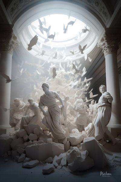 Sturm der Statuen - Vögel von Michou