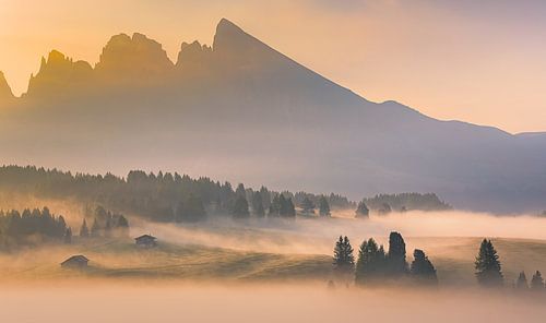 Zonsopkomst in Alpe di Siusi