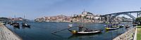 Panorama Porto vanaf de overkant richting de volkswijk Ribeira