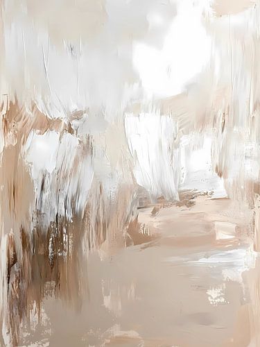 Soft Neutral Abstract Painting