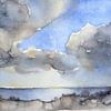 Nuages sur la mer 2 sur Adriana Mueller