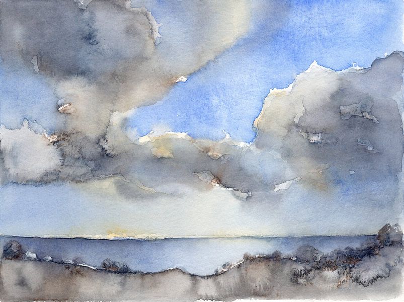 Wolken über dem Meer 2 von Adriana Mueller
