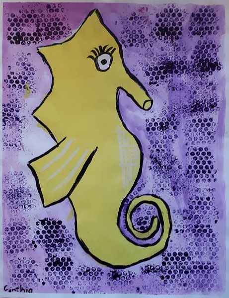 Hippocampes en gestation par Cynthia Seinen