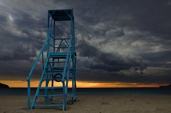 Abandoned lifeguard on Crete