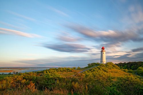 Hiddensee Leuchtturm Abendlicht von Ralf Lehmann