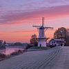 Cold sunrise at Mill the Butterfly by Rick van de Kraats