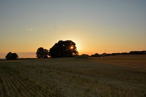 Coucher de soleil à Groß Stresow