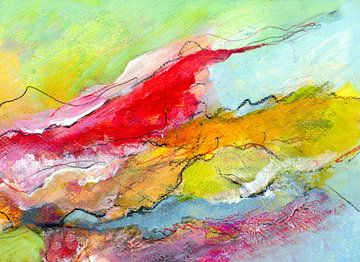 abstracte oppervlakken en lijnen 2 van Claudia Gründler
