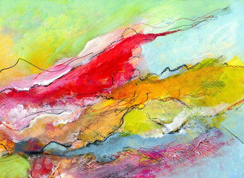 abstract surfaces and lines 2 by Claudia Gründler