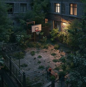 Dystopische Sportszene