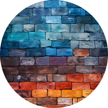 Kleurrijke stenen muur van drdigitaldesign