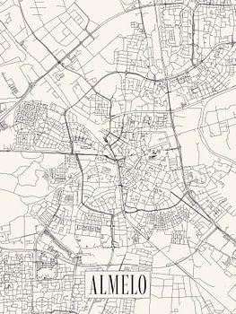 City map Almelo - City - Light version - Map