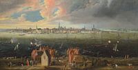 Vue panoramique de la ville d'Anvers sur l'Escaut, Jan Wildens par Des maîtres magistraux Aperçu