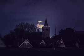 De maan bij Midlum von Sidney Portier