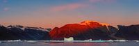 Sonnenaufgang im Rodefjord, Scoresby Sund, Grönland von Henk Meijer Photography Miniaturansicht