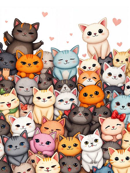 Buntes süßes Kätzchen von Rizal Azhari