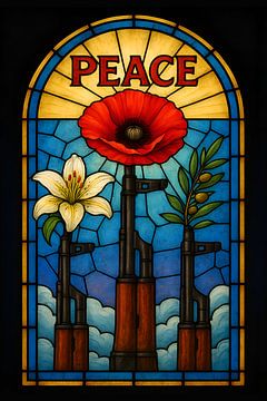 Peinture 'Peace' sur Johannes