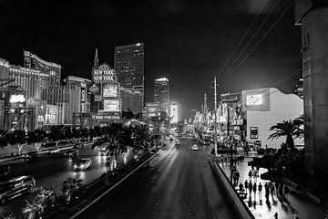 Las Vegas strip in de avond van Heleen Pennings