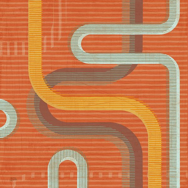 Subway Lines I Sunset, Melissa Averinos by Wild Apple