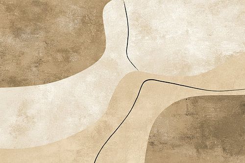 Abstraction organique beige