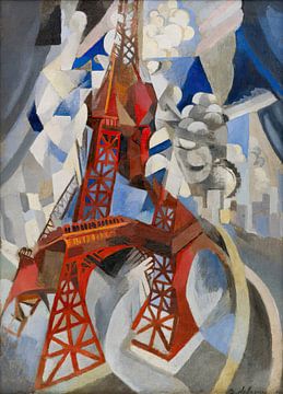 Roter Eiffelturm van Peter Balan