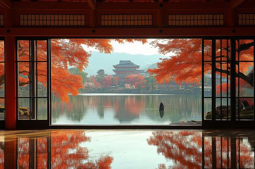 kleurrijk fictief traditioneel Japan